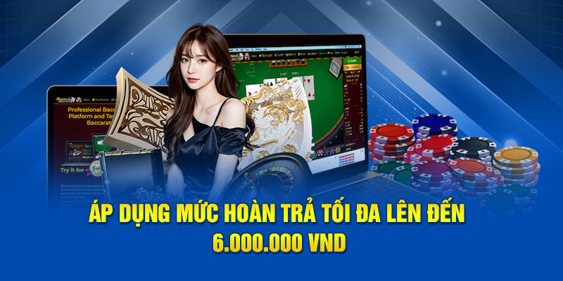 Áp dụng mức hoàn trả tối đa lên đến 6.000.000 VND