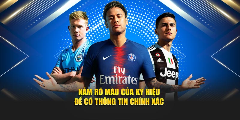 Nắm rõ màu của ký hiệu để có thông tin chính xác